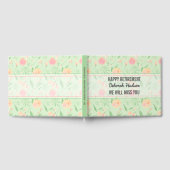 Happy Retirement Watercolor Floral Muster Gästebuch (Voll)