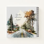 Happy Retirement Watercolor Road Guest Notizblock (Rückseite)