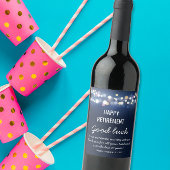 HAPPY RETIREMENT WEINETIKETT