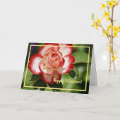 Happy Retirement wünscht Red White Rose Elegant Karte (Gelbe Blume)