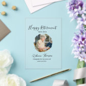 Happy retirement year name circle photo retired acryleinladungen (In Situ (Hochzeit))