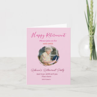 Happy retirement year name circle photo retired einladung