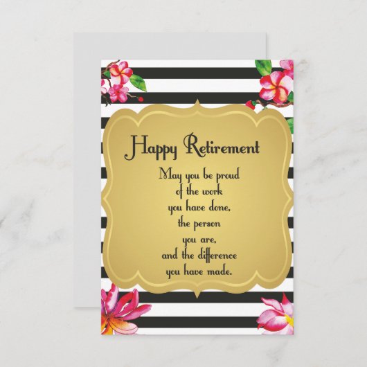 Happy Retirement Zitat Farewell Geschenk (Vorne/Hinten)