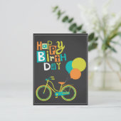 Happy Retro Birthday Postkarte (Stehend Vorderseite)