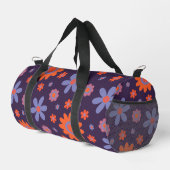 Happy Retro Blume Niedlich 70er Hippie Daisy Patte Duffle Bag (Rechte Ecke)