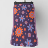 Happy Retro Blume Niedlich 70er Hippie Daisy Patte Golf Headcover (Rotieren 90)