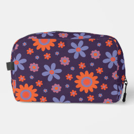 Happy Retro Blume Niedlich 70er Hippie Daisy Patte Waschbeutel