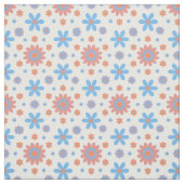 Happy Retro Blume Niedlich 70er Pastel Daisy Patte Stoff (Muster)