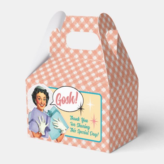 Happy Retro Bride Brautparty Gevor Box Geschenkschachtel (Vorderseite)