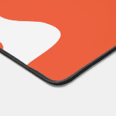 Happy Retro Daisy in Orange und White Schreibtischunterlage (Ecke)