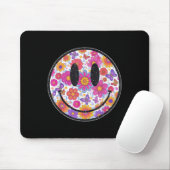 Happy Retro Daisy Smile Face Preppy Aesthetic Men Mousepad (Mit Mouse)
