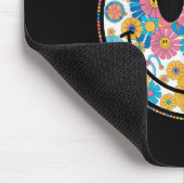 Happy Retro Daisy Smile Face Preppy Ästhetik Männe Mousepad (Ecke)