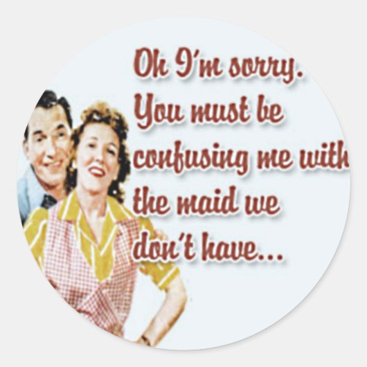 Happy Retro Hausfrau Stickers 2 (Vorderseite)