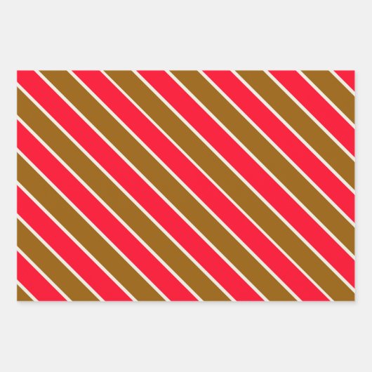 Happy Retro Santa Geschenkpapier Set (Vorderseite 3)