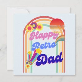 Happy Retro Vater Feiertagskarte