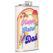 Happy Retro Vater Flachmann (Rechts)