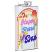 Happy Retro Vater Flachmann (Rechts)
