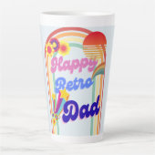 Happy Retro Vater Milchtasse (Vorderseite)