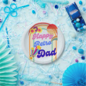 Happy Retro Vater Pappteller (Party)