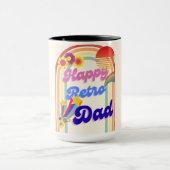 Happy Retro Vater Tasse (Zentrum)