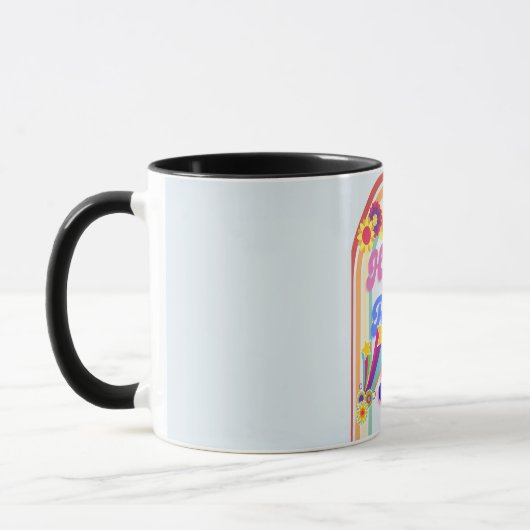 Happy Retro Vater Tasse (Links)