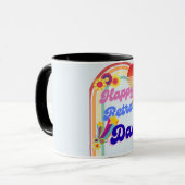Happy Retro Vater Tasse (Vorderseite Links)