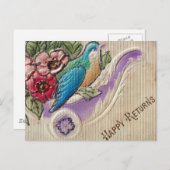 Happy Return Postkarte (Vorne/Hinten)