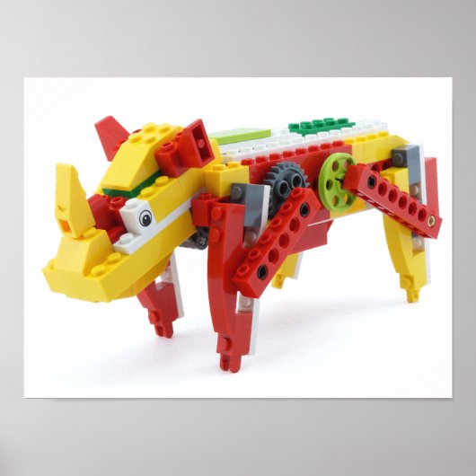 Happy Rhino Poster (Vorne)