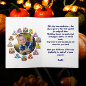 Happy Roar Einige Niedliche Dino Foto Halloween-Ka Karte