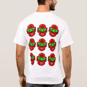 Happy Robot Heads T-Shirt (Rückseite)