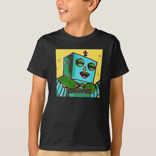 Happy Robot Kid's Shirt (Vorderseite)