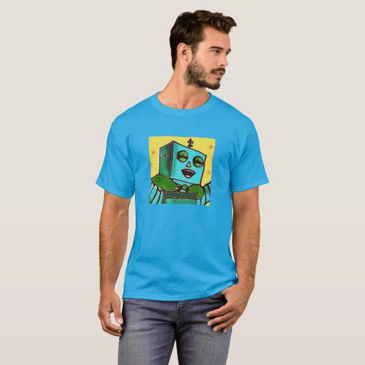 Happy Robot Men's T - Shirt (Vorne ganz)