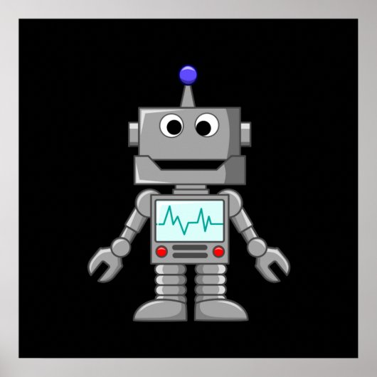 Happy Robot Poster (Vorne)
