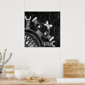 Happy Robot Poster (Küche)