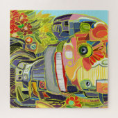 Happy Robot Selfie in Nature Puzzle (Horizontal)