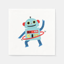 Happy Robot Serviette