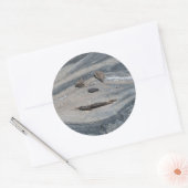 Happy Rock Face Runder Aufkleber (Umschlag)