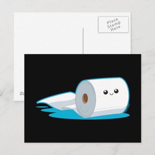 Happy Roll Postkarte (Vorne/Hinten)