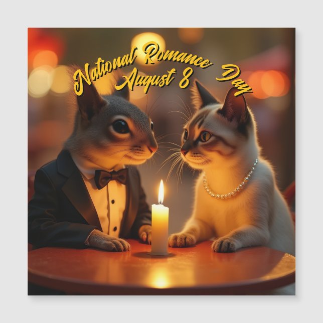 Happy Romance Day Magnetkarte (Vorderseite)