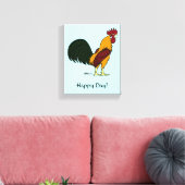 Happy Rooster Leinwanddruck (Insitu (Wohnzimmer))