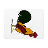 Happy Rooster Magnet (Horizontal)