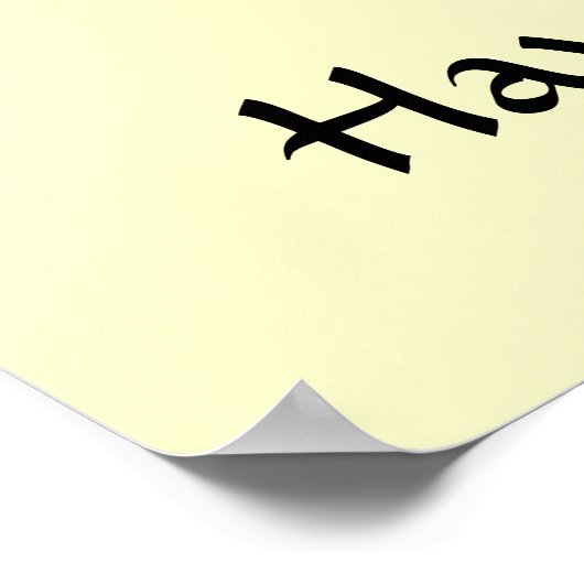 Happy Rooster Poster (Ecke)