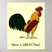 Happy Rooster Poster (Vorne)