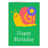 Happy rosa und grüne Schnecke (Vorne)