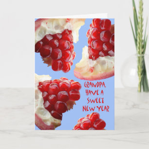 Happy Rosh Hashanah für Opa, Granatapfel Feiertagskarte