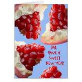 Happy Rosh Hashanah für Vater, Granatapfel (Vorne)