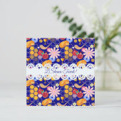 Happy Rosh Hashanah Jüdische Neujahrsmuster Karte (Stehend Vorderseite)