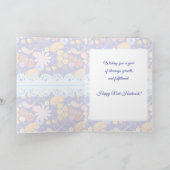 Happy Rosh Hashanah Jüdische Neujahrsmuster Karte (Innenseite)