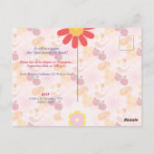 Happy Rosh Hashanah Jüdische Neujahrsmuster Postkarte (Rückseite)