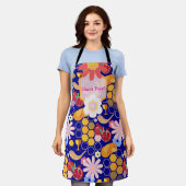 Happy Rosh Hashanah Jüdische Neujahrsmuster Schürze (Getragen)